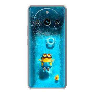 Силиконовый чехол на Realme 11 Pro Plus с принтом Миньоны
