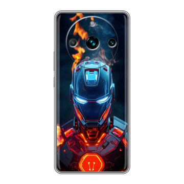 Силиконовый чехол на Realme 11 Pro Plus с принтом IronMan Железный человек