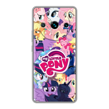 Силиконовый чехол на Realme 11 Pro Plus с принтом My little pony Дружба чудо