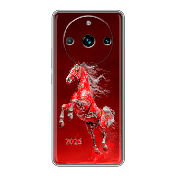 Силиконовый чехол на Realme 11 Pro Plus с принтом Новый год
