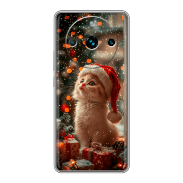 Силиконовый чехол на Realme 11 Pro Plus с принтом Новый год