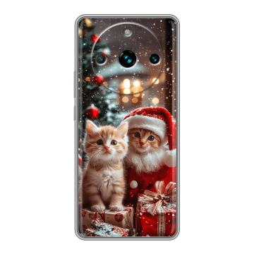 Силиконовый чехол на Realme 11 Pro Plus с принтом Новый год