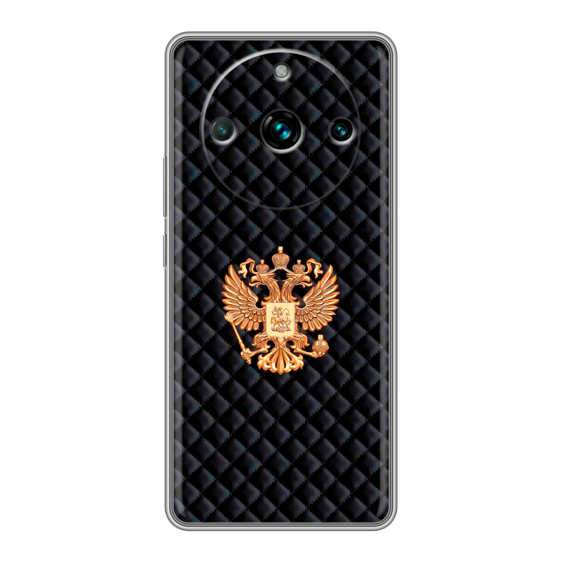 Силиконовый чехол на Realme 11 Pro Plus с принтом Герб России принт Силиконовый чехол на Realme 11 Pro Plus с принтом Герб России принт