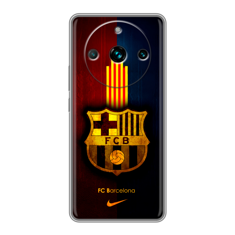 Силиконовый чехол на Realme 11 Pro Plus с принтом Барселона Barcelona Силиконовый чехол на Realme 11 Pro Plus с принтом Барселона Barcelona