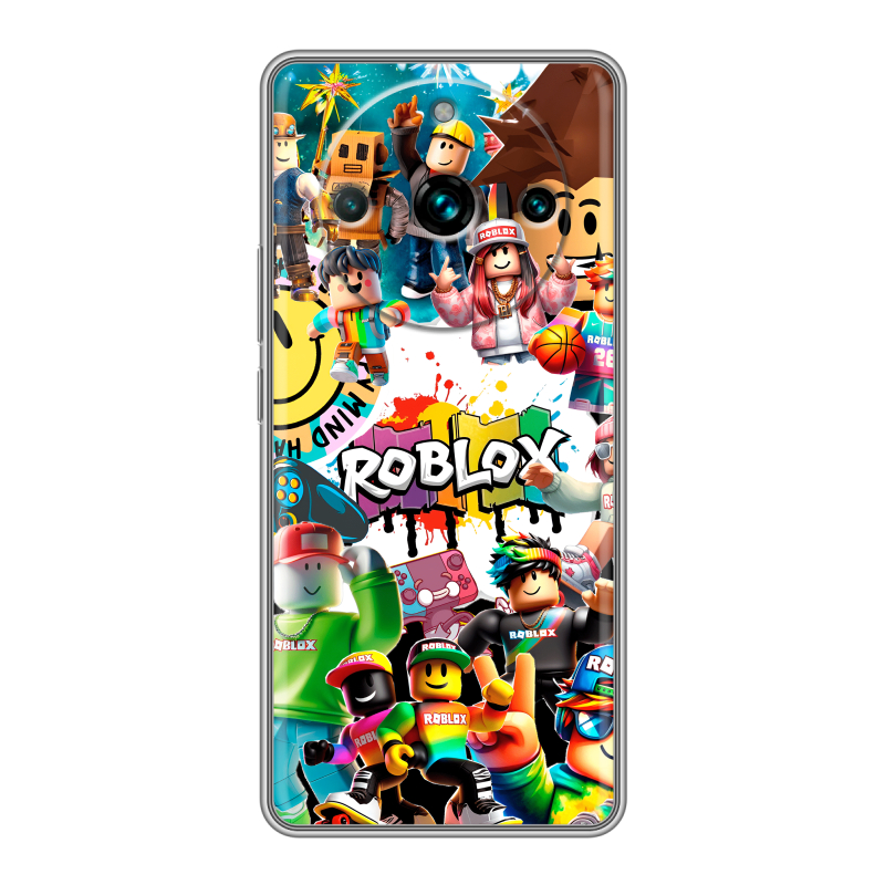 Силиконовый чехол на Realme 11 Pro Plus с принтом Roblox Роблокс Силиконовый чехол на Realme 11 Pro Plus с принтом Roblox Роблокс