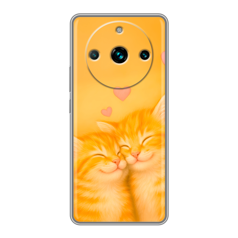 Силиконовый чехол на Realme 11 Pro Plus с принтом Милые котята Силиконовый чехол на Realme 11 Pro Plus с принтом Милые котята