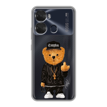 Силиконовый чехол на Itel P40 с принтом Мишка Силиконовый чехол на Itel P40 с принтом Мишка
