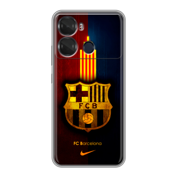Силиконовый чехол на Itel P40 с принтом Барселона Barcelona Силиконовый чехол на Itel P40 с принтом Барселона Barcelona