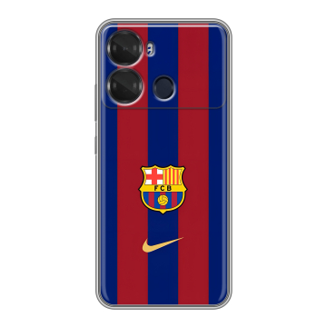 Силиконовый чехол на Itel P40 с принтом Барселона Barcelona