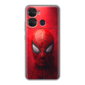 Силиконовый чехол на Itel P40 с принтом Spiderman Человек паук Силиконовый чехол на Itel P40 с принтом Spiderman Человек паук