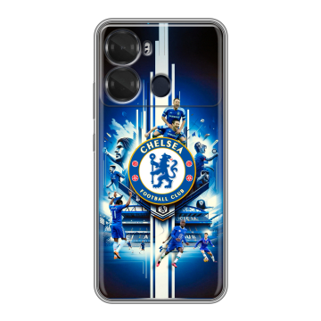 Силиконовый чехол на Itel P40 с принтом Chelsea Челси