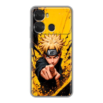 Силиконовый чехол на Itel P40 с принтом Naruto Наруто Силиконовый чехол на Itel P40 с принтом Naruto Наруто