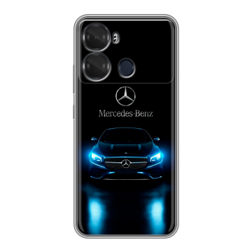Силиконовый чехол на Itel P40 с принтом Mercedes Мерседес Силиконовый чехол на Itel P40 с принтом Mercedes Мерседес
