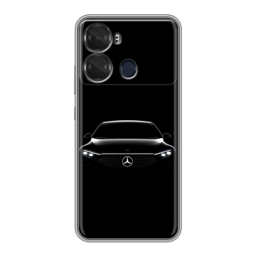 Силиконовый чехол на Itel P40 с принтом Mercedes Мерседес Силиконовый чехол на Itel P40 с принтом Mercedes Мерседес