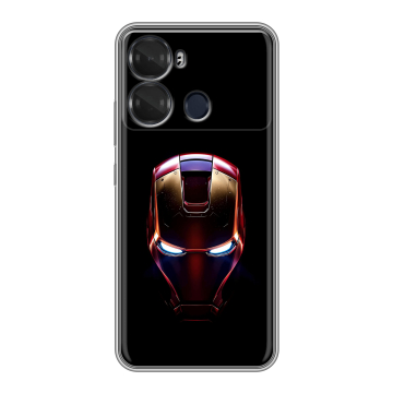 Силиконовый чехол на Itel P40 с принтом IronMan Железный человек Силиконовый чехол на Itel P40 с принтом IronMan Железный человек