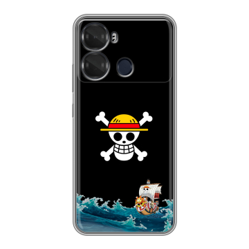 Силиконовый чехол на Itel P40 с принтом One Piece Ван Пис Силиконовый чехол на Itel P40 с принтом One Piece Ван Пис