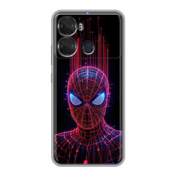 Силиконовый чехол на Itel P40 с принтом Spiderman Человек паук Силиконовый чехол на Itel P40 с принтом Spiderman Человек паук