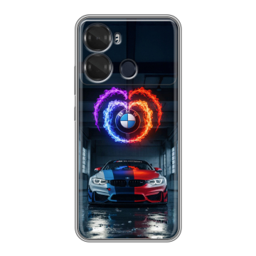 Силиконовый чехол на Itel P40 с принтом BMW БМВ Силиконовый чехол на Itel P40 с принтом BMW БМВ