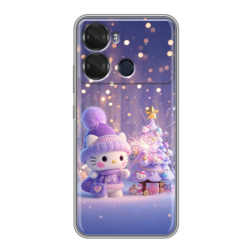 Силиконовый чехол на Itel P40 с принтом Новый год Силиконовый чехол на Itel P40 с принтом Новый год