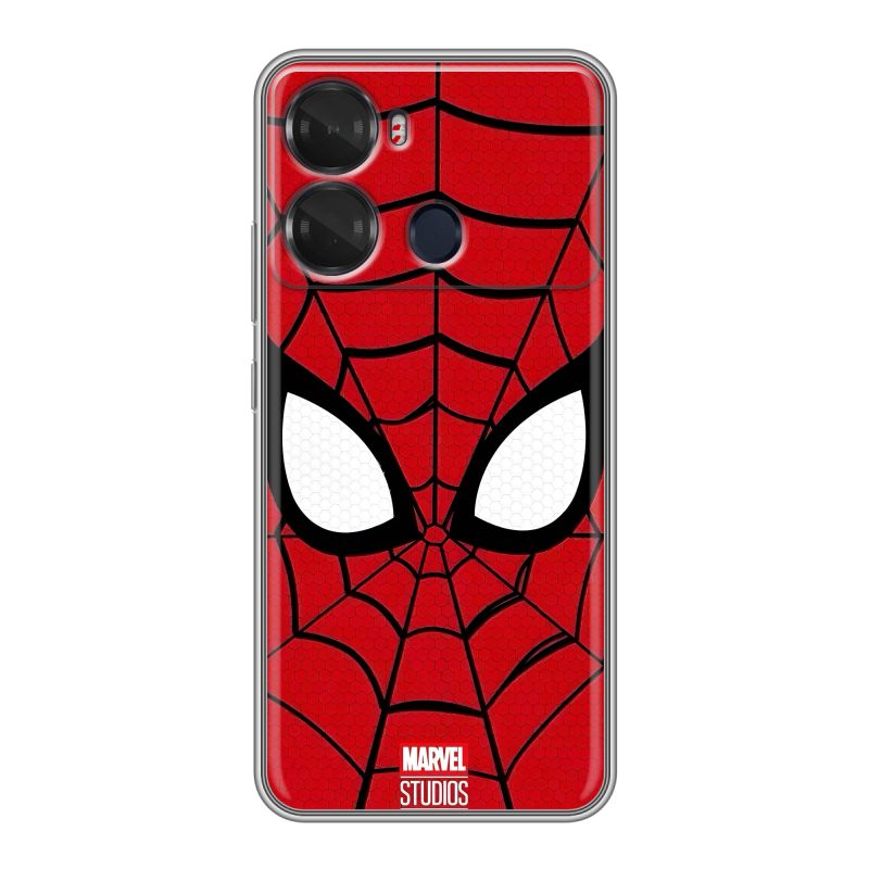 Силиконовый чехол на Itel P40 с принтом человек паук spiderman Силиконовый чехол на Itel P40 с принтом человек паук spiderman