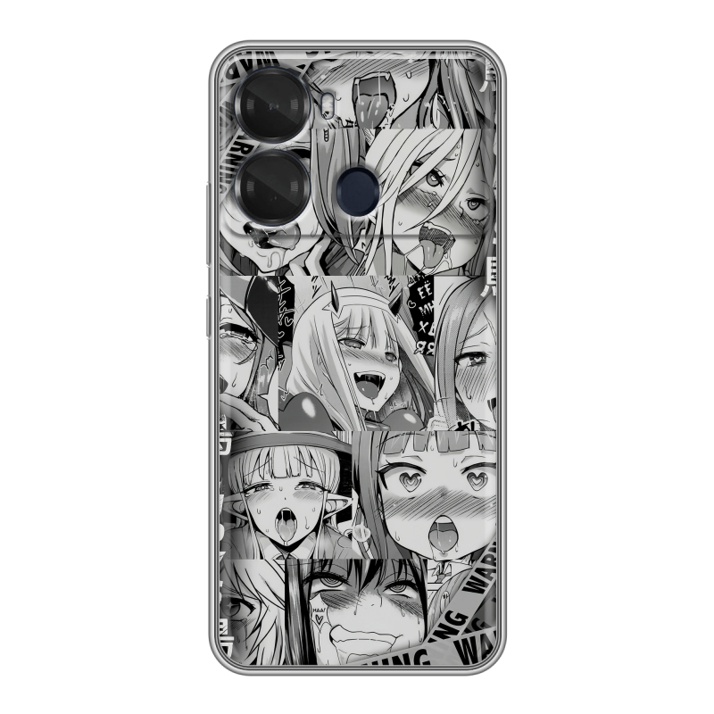 Силиконовый чехол на Itel P40 с принтом Ahegao Ахегао Аниме Силиконовый чехол на Itel P40 с принтом Ahegao Ахегао Аниме
