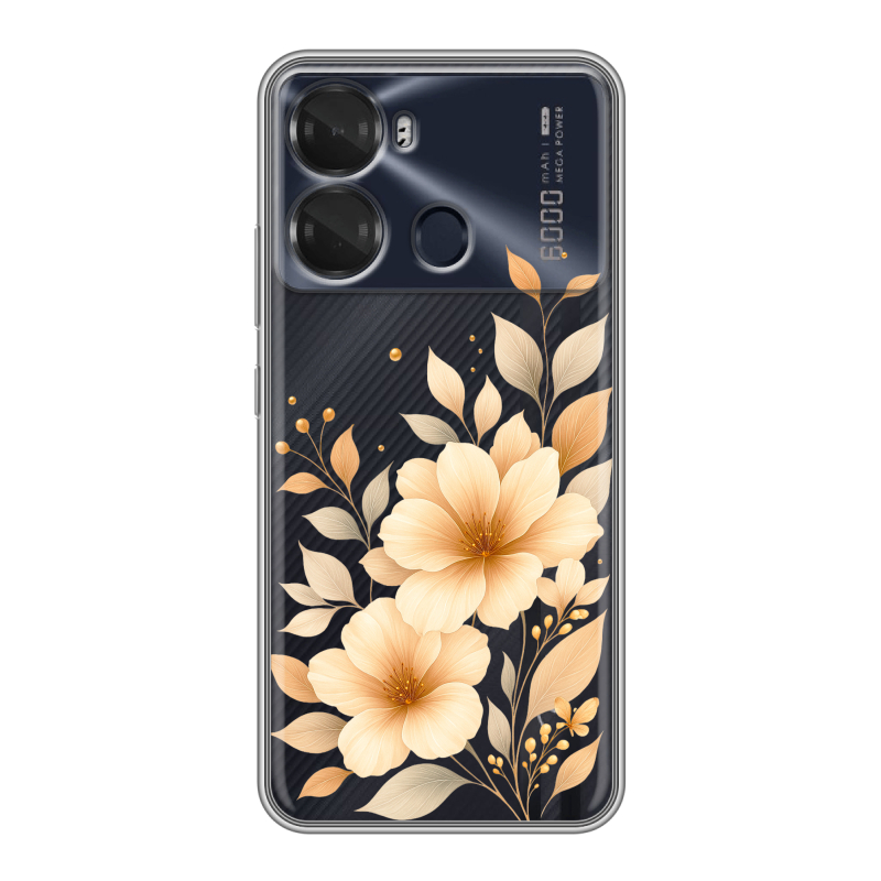 Силиконовый чехол на Itel P40 с принтом для девушки Силиконовый чехол на Itel P40 с принтом для девушки