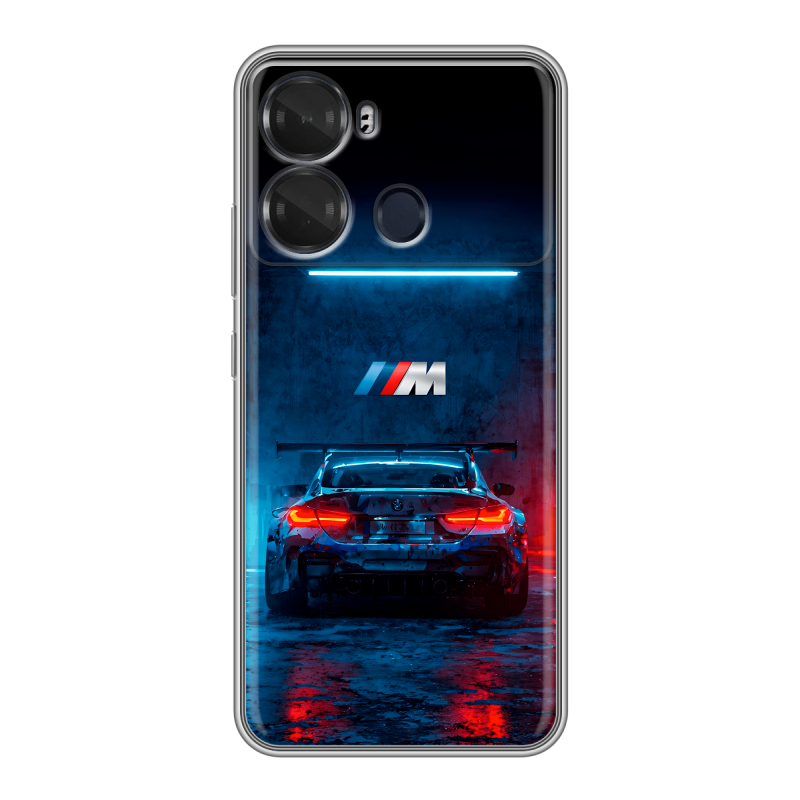 Силиконовый чехол на Itel P40 с принтом BMW БМВ Силиконовый чехол на Itel P40 с принтом BMW БМВ