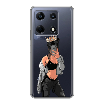 Силиконовый чехол на Infinix Note 30 Pro с принтом Женские принты Силиконовый чехол на Infinix Note 30 Pro с принтом Женские принты