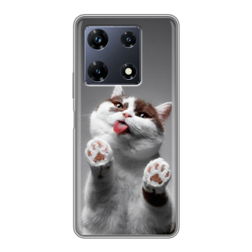 Силиконовый чехол на Infinix Note 30 Pro с принтом Коты Силиконовый чехол на Infinix Note 30 Pro с принтом Коты
