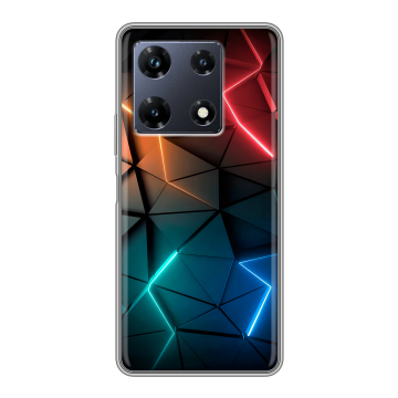Силиконовый чехол на Infinix Note 30 Pro с принтом Абстракция неон Силиконовый чехол на Infinix Note 30 Pro с принтом Абстракция неон