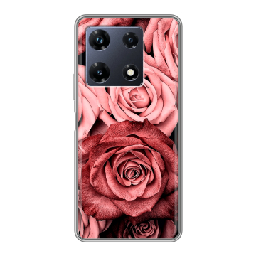 Силиконовый чехол на Infinix Note 30 Pro с принтом Цветы розы Силиконовый чехол на Infinix Note 30 Pro с принтом Цветы розы