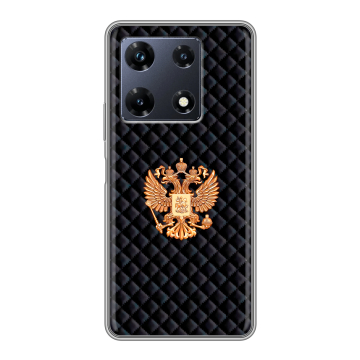 Силиконовый чехол на Infinix Note 30 Pro с принтом Герб России принт
