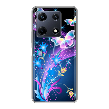 Силиконовый чехол на Infinix Note 30 Pro с принтом Бабочки