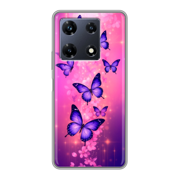 Силиконовый чехол на Infinix Note 30 Pro с принтом Бабочки