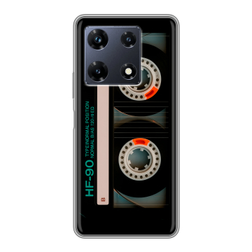 Силиконовый чехол на Infinix Note 30 Pro с принтом Кассета