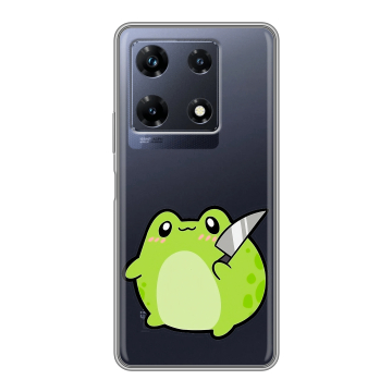 Силиконовый чехол на Infinix Note 30 Pro с принтом Лягушенок