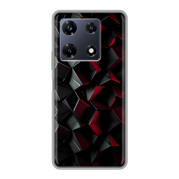 Силиконовый чехол на Infinix Note 30 Pro с принтом Абстракция
