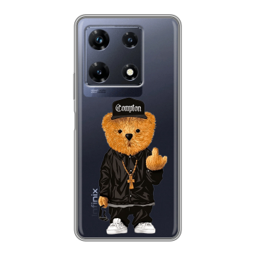 Силиконовый чехол на Infinix Note 30 Pro с принтом Мишка