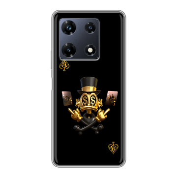 Силиконовый чехол на Infinix Note 30 Pro с принтом Золотой скрудж макдак Силиконовый чехол на Infinix Note 30 Pro с принтом Золотой скрудж макдак