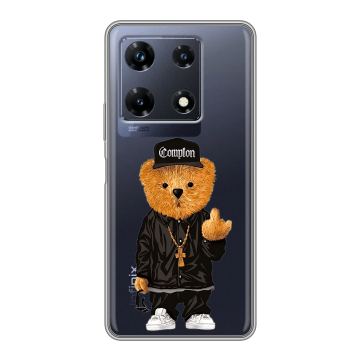 Силиконовый чехол на Infinix Note 30 Pro с принтом Плюшевый медведь Силиконовый чехол на Infinix Note 30 Pro с принтом Плюшевый медведь