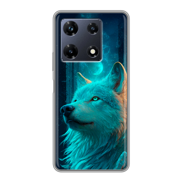 Силиконовый чехол на Infinix Note 30 Pro с принтом бабочки саккура