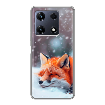 Силиконовый чехол на Infinix Note 30 Pro с принтом лиса