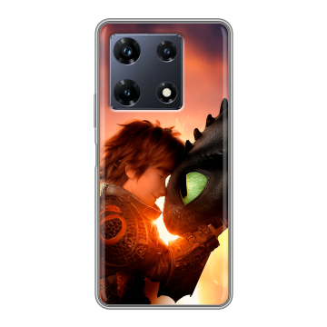 Силиконовый чехол на Infinix Note 30 Pro с принтом Как приручить дракона