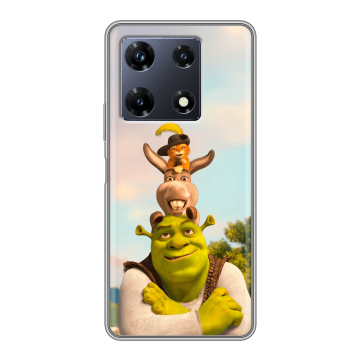 Силиконовый чехол на Infinix Note 30 Pro с принтом Шрек Shrek Силиконовый чехол на Infinix Note 30 Pro с принтом Шрек Shrek