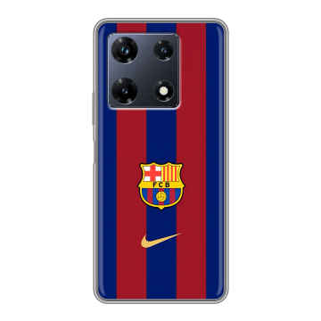 Силиконовый чехол на Infinix Note 30 Pro с принтом Барселона Barcelona