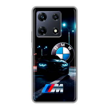 Силиконовый чехол на Infinix Note 30 Pro с принтом БМВ BMW