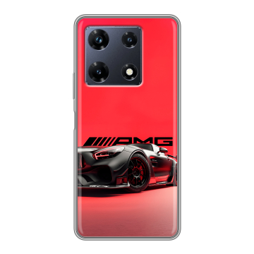 Силиконовый чехол на Infinix Note 30 Pro с принтом Мерседес Mercedes AMG Силиконовый чехол на Infinix Note 30 Pro с принтом Мерседес Mercedes AMG