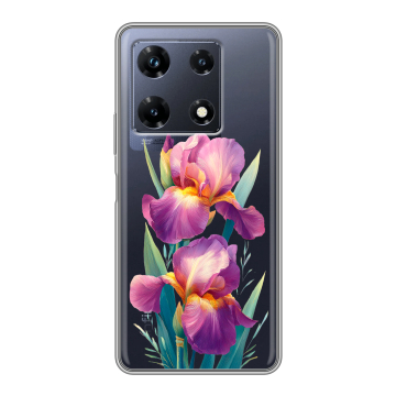 Силиконовый чехол на Infinix Note 30 Pro с принтом Цветы орхидеи Силиконовый чехол на Infinix Note 30 Pro с принтом Цветы орхидеи