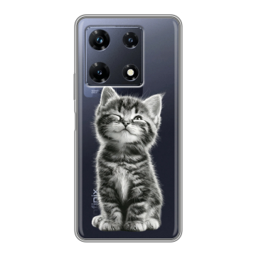 Силиконовый чехол на Infinix Note 30 Pro с принтом Котенок