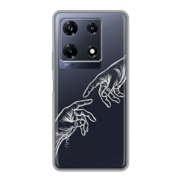 Силиконовый чехол на Infinix Note 30 Pro с принтом Сотворение мира Силиконовый чехол на Infinix Note 30 Pro с принтом Сотворение мира